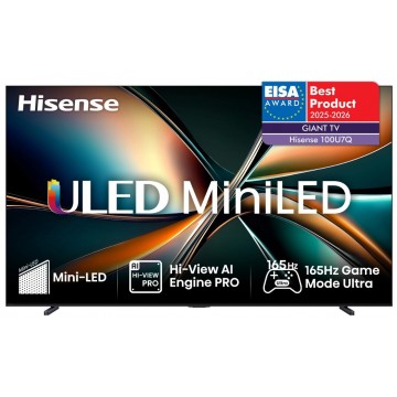 Hisense Smart Τηλεόραση 100" 4K UHD Mini LED U7Q HDR (2025) 100U7Q